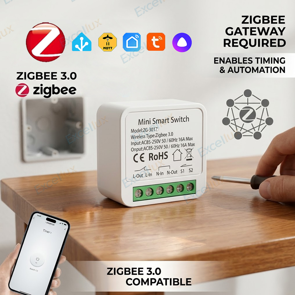Home Automation Technology - 16A Zigbee 3.0 Mini Smart DIY