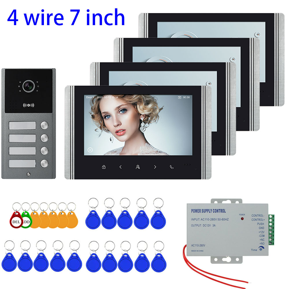 4 wire 7 inch Apartment Buildi - Smart Doorbell Wired recension och pris