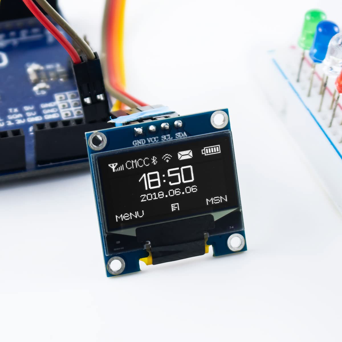 0.96 Inch OLED I2C IIC Display - Home Automation Arduino recension och pris