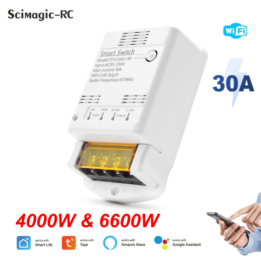 Wifi 30A 6600W 4000W Tuya Smar - Home Automation Technology recension och pris